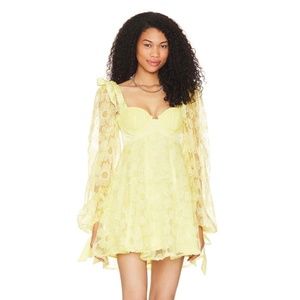 NWT For Love and Lemons Kiersten Mini Dress